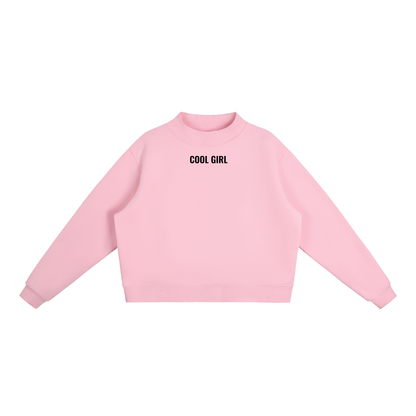 Cool Girl Co Mock-Neck(black letters)