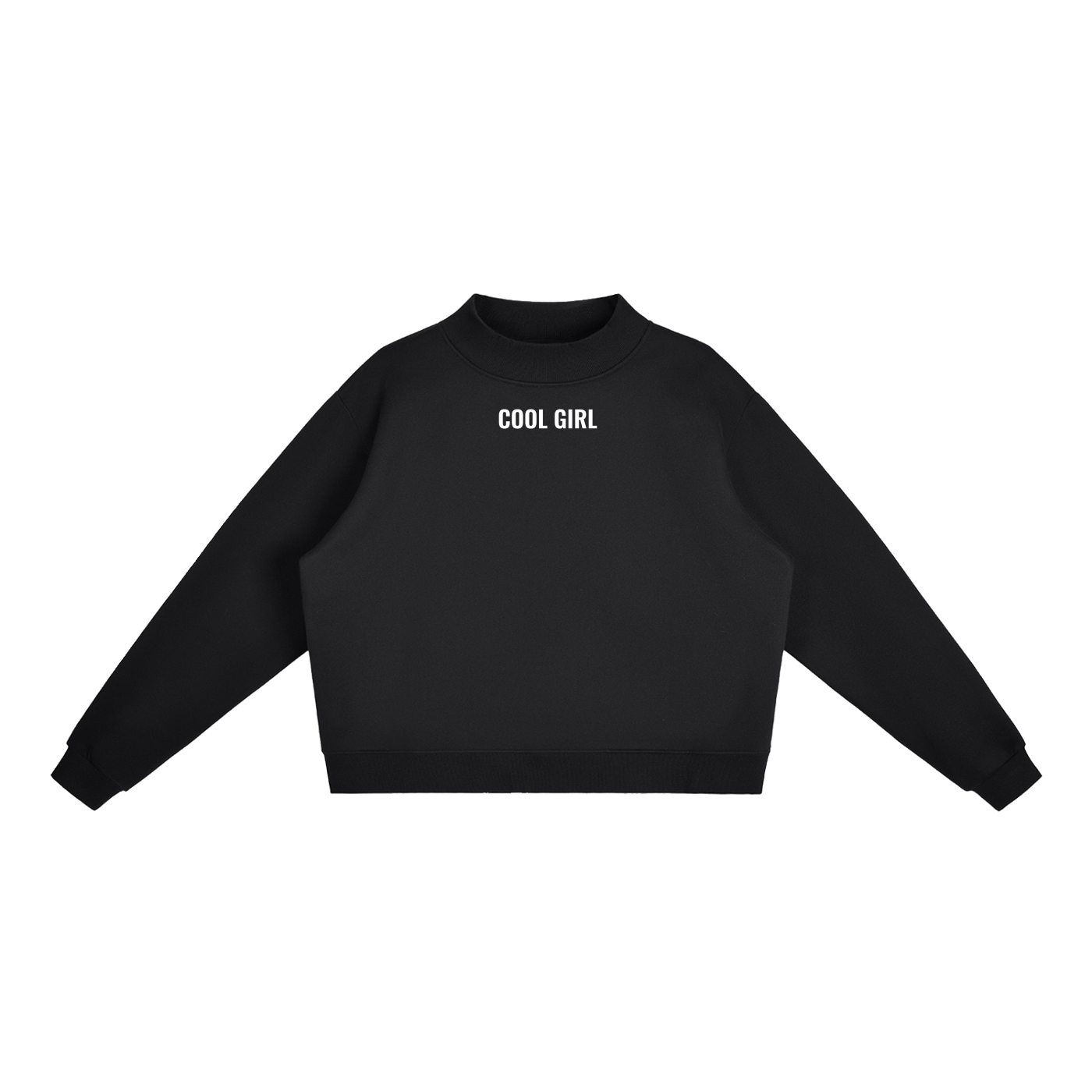 Cool Girl Co. Mock-Neck(white letters)