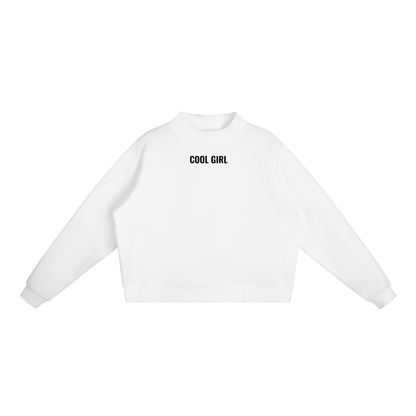 Cool Girl Co Mock-Neck(black letters)