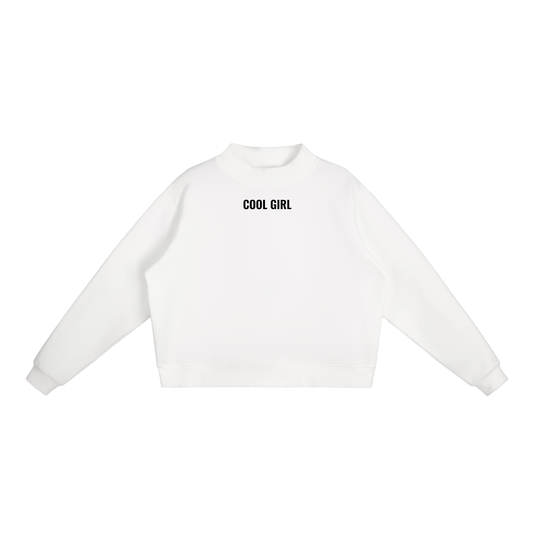 Cool Girl Co Mock-Neck(black letters)